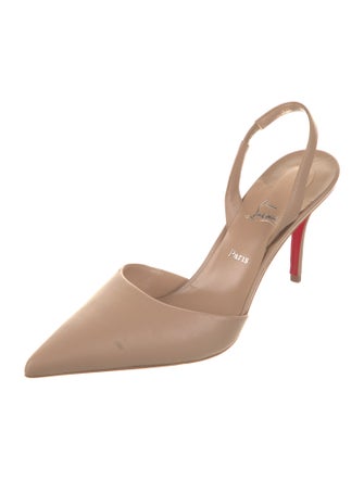 Christian Louboutin Leather Slingback Pumps