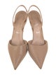 Christian Louboutin Leather Slingback Pumps