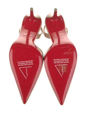 Christian Louboutin Leather Slingback Pumps