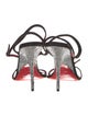 Christian Louboutin Suede Crystal Embellishments Slingback Sandals