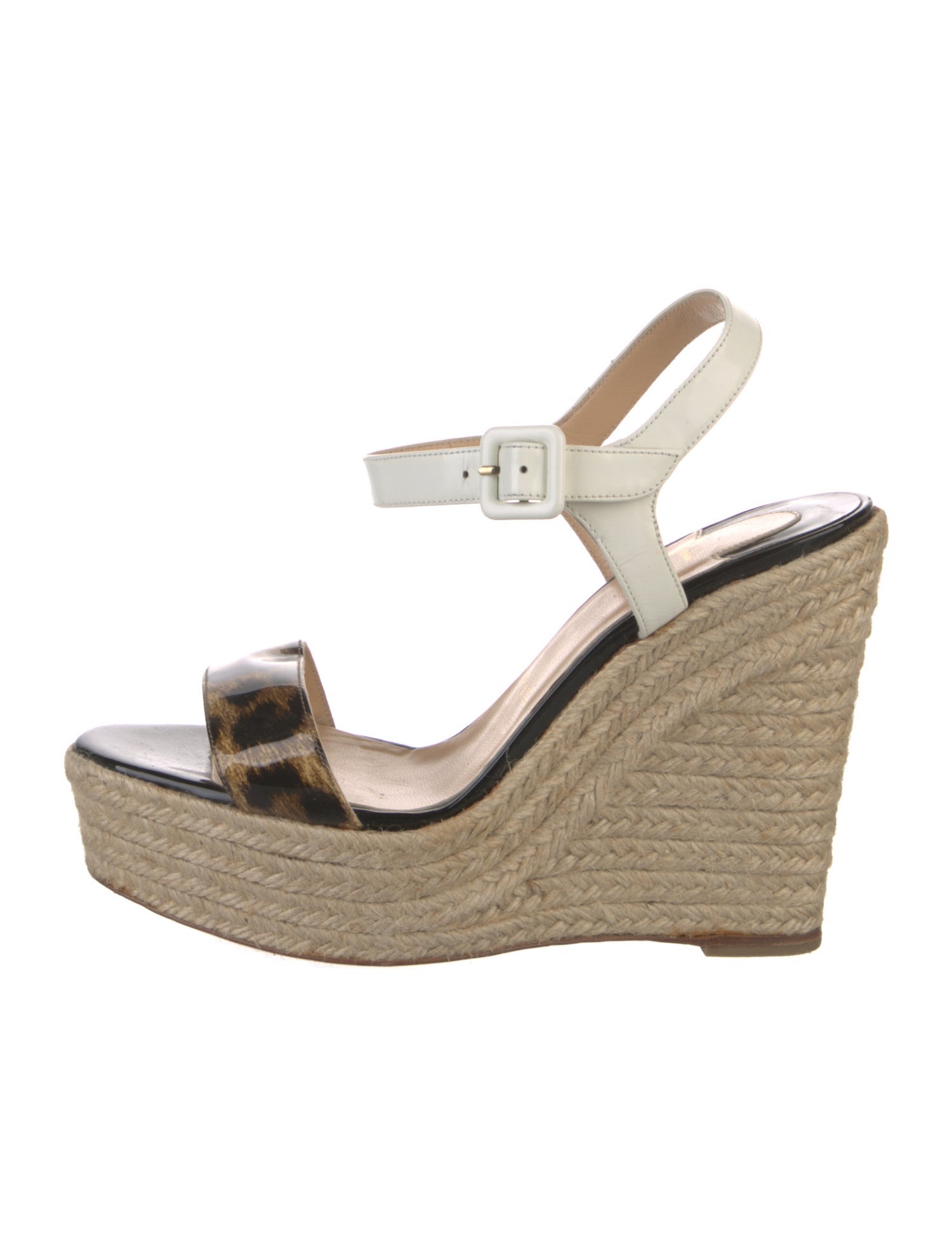 Christian Louboutin Leather Printed Espadrilles