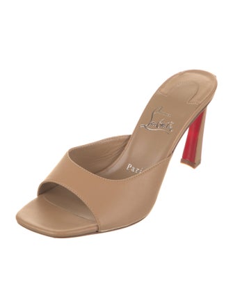 Christian Louboutin Leather Slides