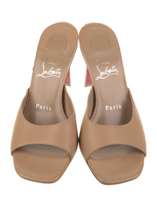Christian Louboutin Leather Slides