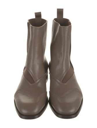 Christian Louboutin Embossed Leather Chelsea Boots