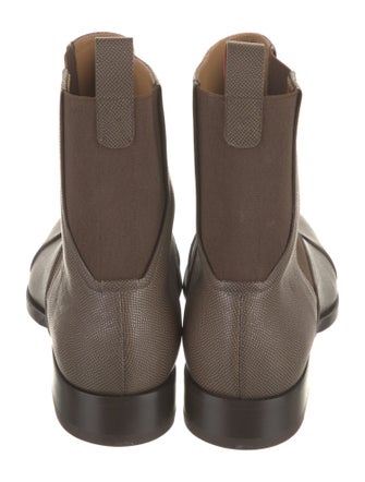 Christian Louboutin Embossed Leather Chelsea Boots
