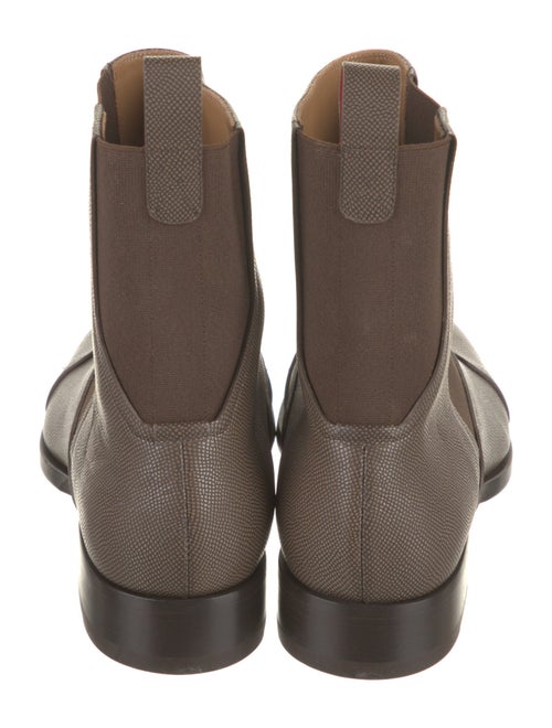 Christian Louboutin Embossed Leather Chelsea Boots