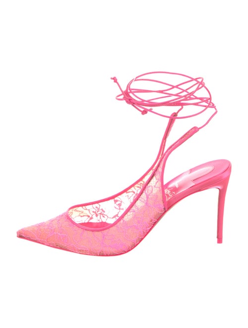 Christian Louboutin Lace Slingback Pumps