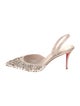 Christian Louboutin Crystal Embellishments Slingback Pumps