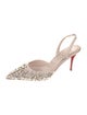 Christian Louboutin Crystal Embellishments Slingback Pumps