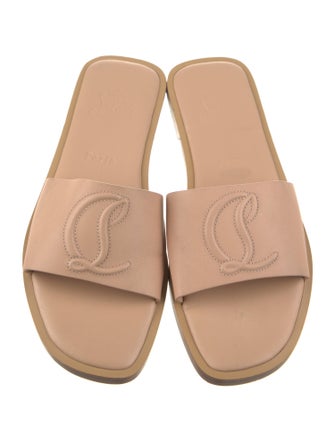 Christian Louboutin Leather Slides