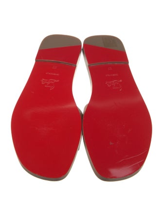 Christian Louboutin Leather Slides