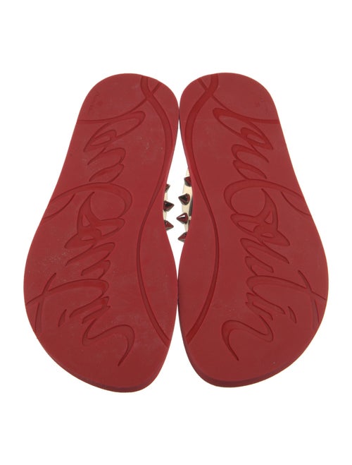 Christian Louboutin Rubber Studded Accents Flip Flops