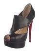 Christian Louboutin Leather Lasercut Accents Pumps