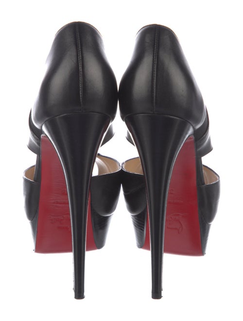 Christian Louboutin Leather Lasercut Accents Pumps