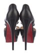Christian Louboutin Leather Lasercut Accents Pumps