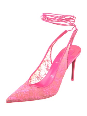 Christian Louboutin Printed Slingback Pumps