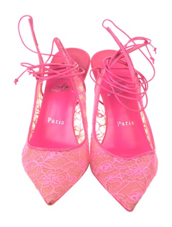 Christian Louboutin Printed Slingback Pumps