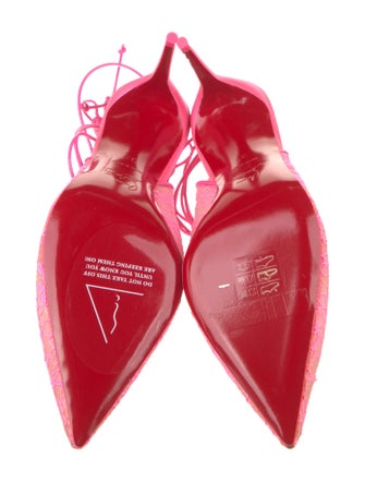 Christian Louboutin Printed Slingback Pumps