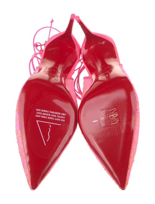 Christian Louboutin Printed Slingback Pumps