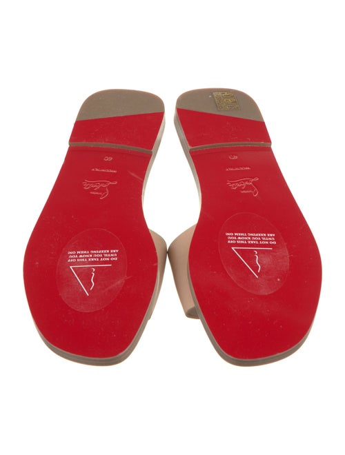 Christian Louboutin Leather Slides