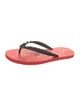 Christian Louboutin Rubber Studded Accents Flip Flops