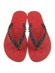 Christian Louboutin Rubber Studded Accents Flip Flops