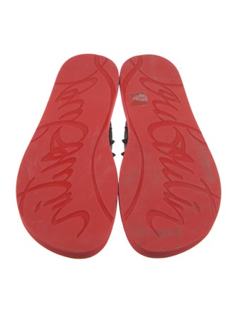 Christian Louboutin Rubber Studded Accents Flip Flops