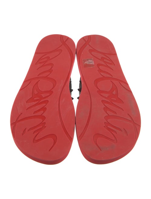 Christian Louboutin Rubber Studded Accents Flip Flops