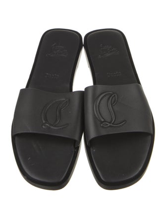 Christian Louboutin Leather Slides