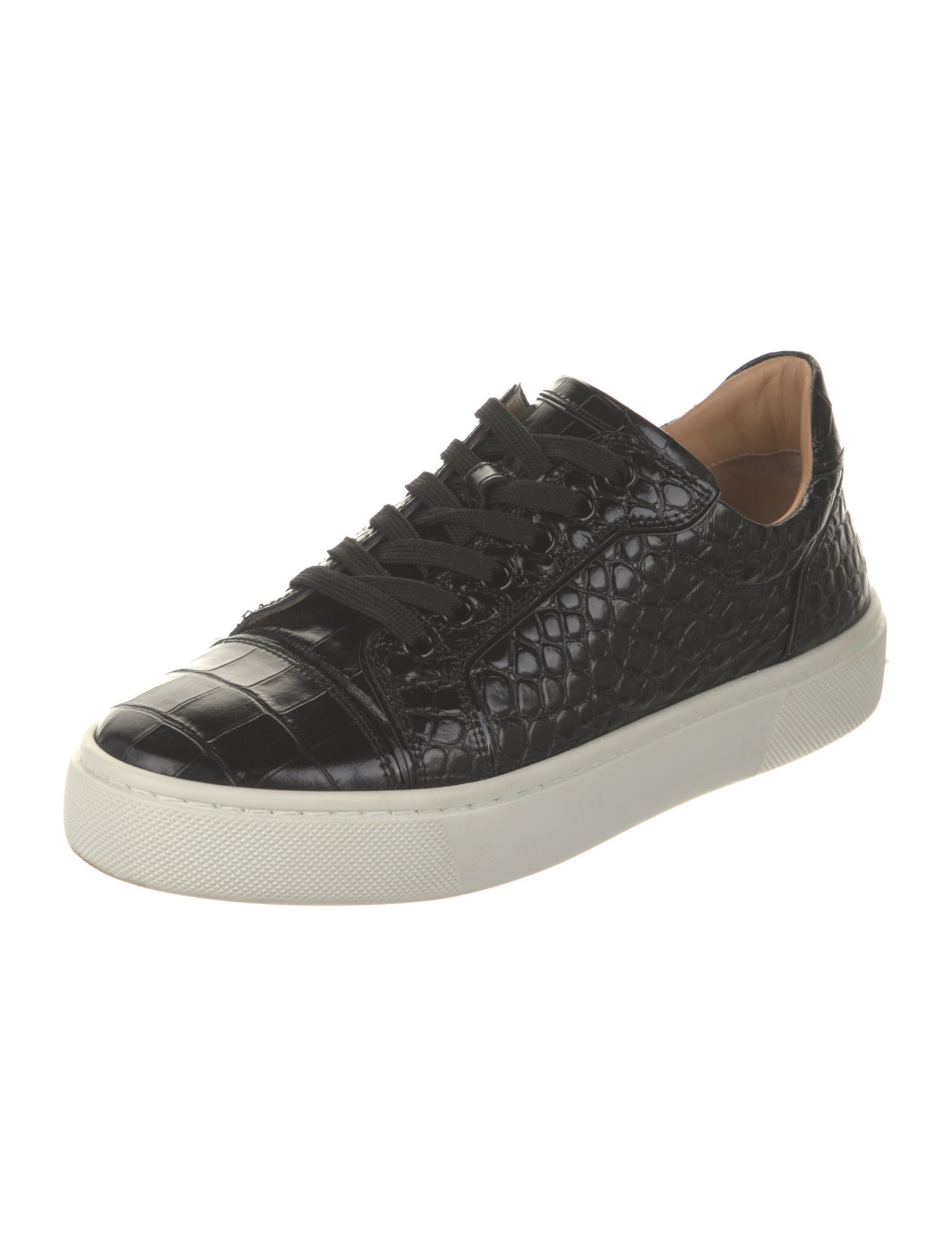 Christian Louboutin Embossed Leather Sneakers