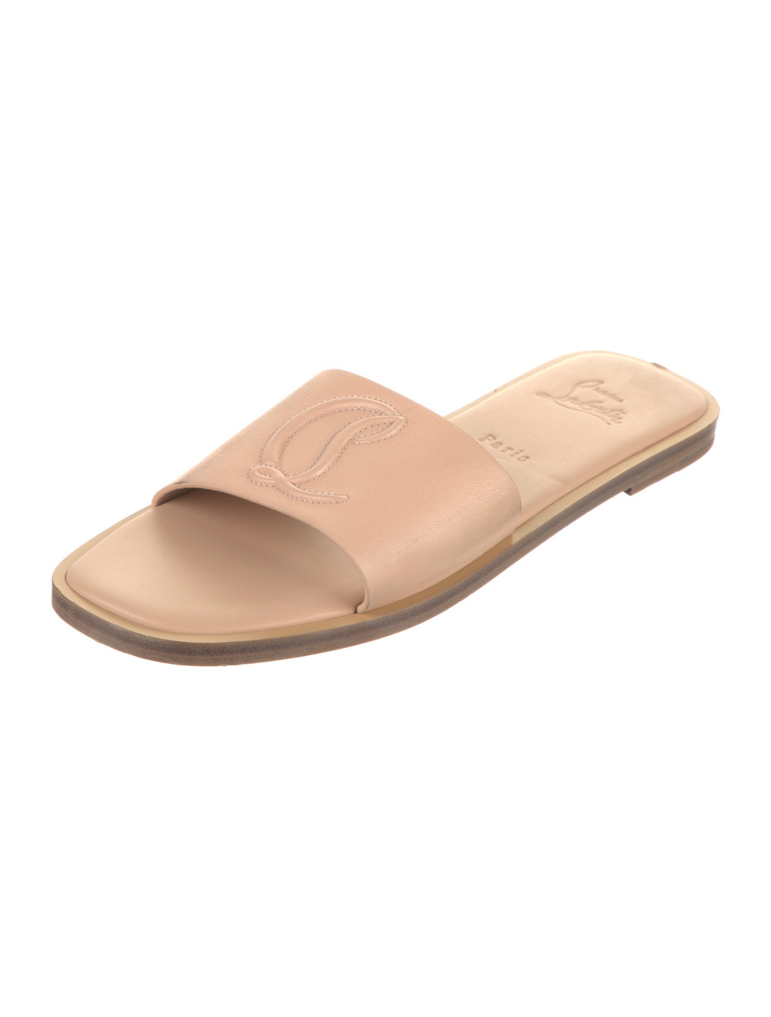 Christian Louboutin Leather Slides