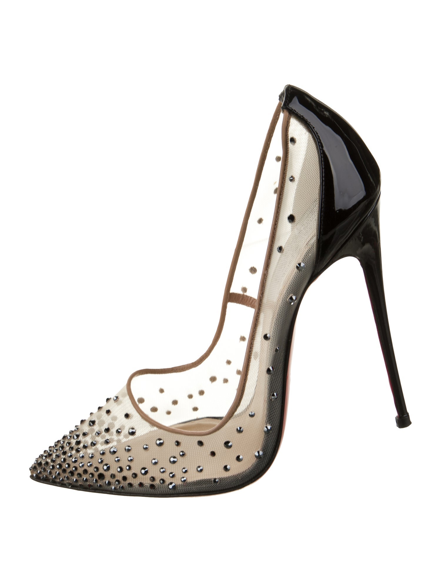 Christian Louboutin Mesh Printed Pumps