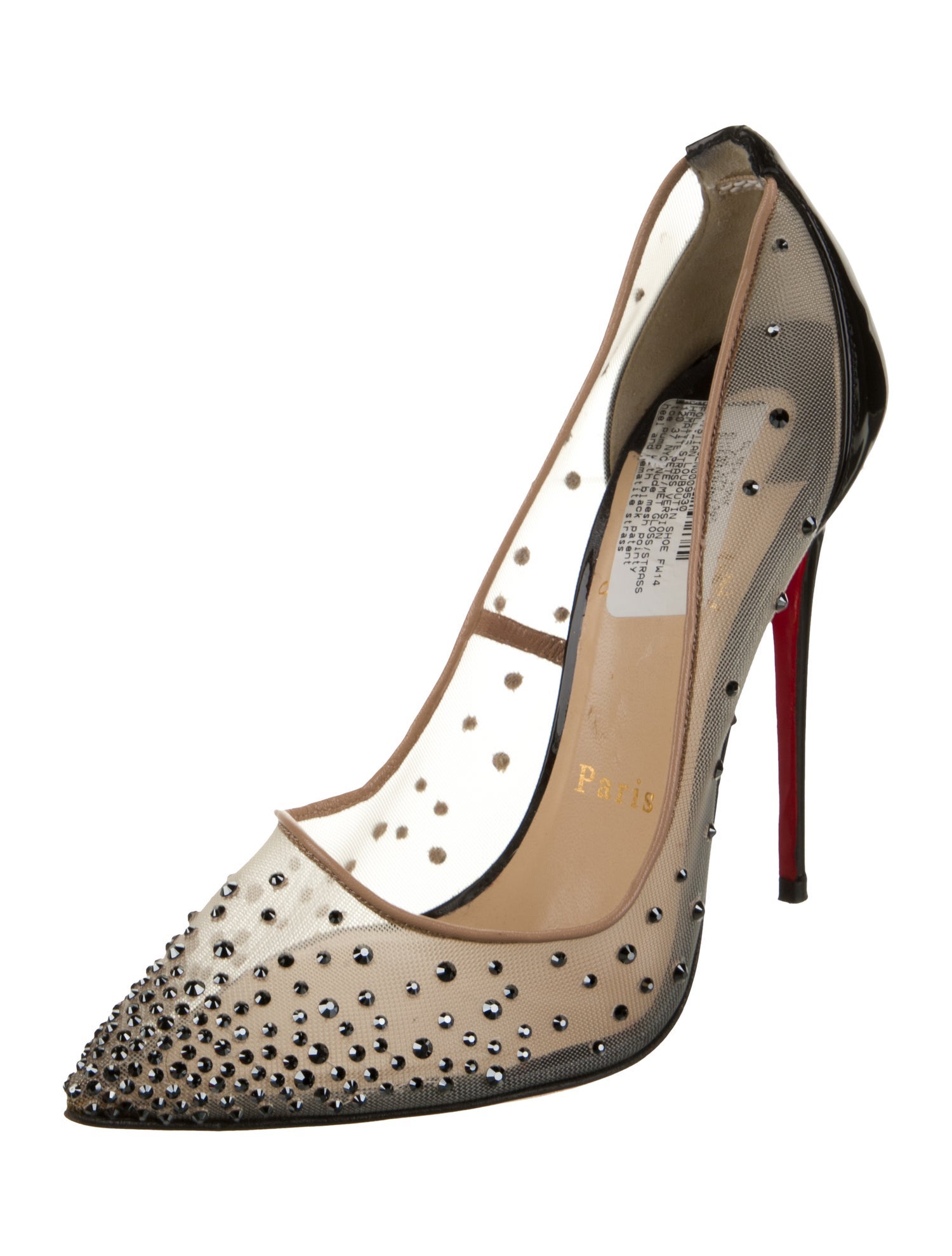 Christian Louboutin Mesh Printed Pumps