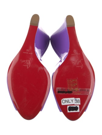 Christian Louboutin Patent Leather Slides