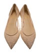 Christian Louboutin Mesh Crystal Embellishments Ballet Flats