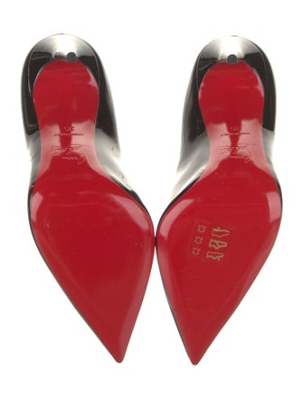 Christian Louboutin Patent Leather Scalloped Accent Pumps