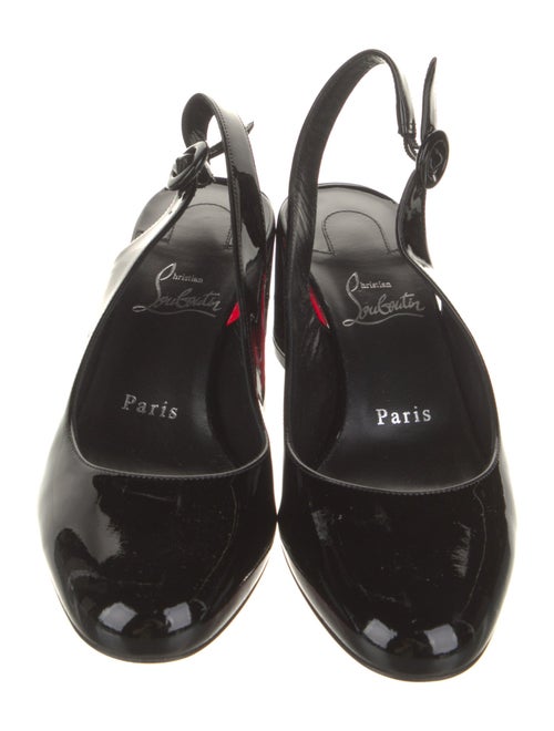 Christian Louboutin Patent Leather Slingback Pumps