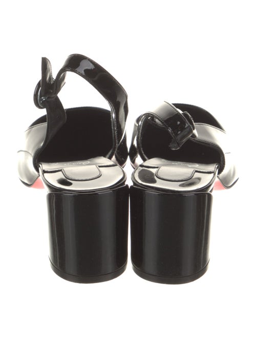 Christian Louboutin Patent Leather Slingback Pumps