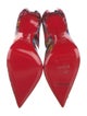 Christian Louboutin Patent Leather Floral Print Pumps