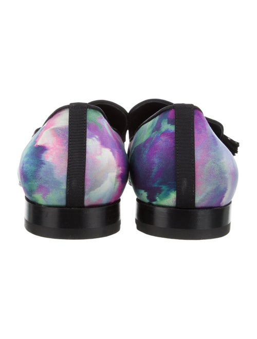 Christian Louboutin Satin Tie-Dye Print Loafers