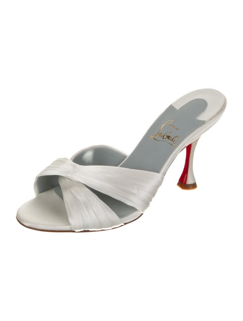 Christian Louboutin Satin Slides