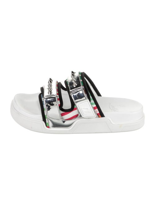 Christian Louboutin Rubber Striped Slides