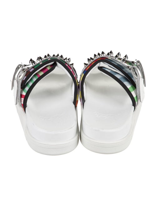 Christian Louboutin Rubber Striped Slides