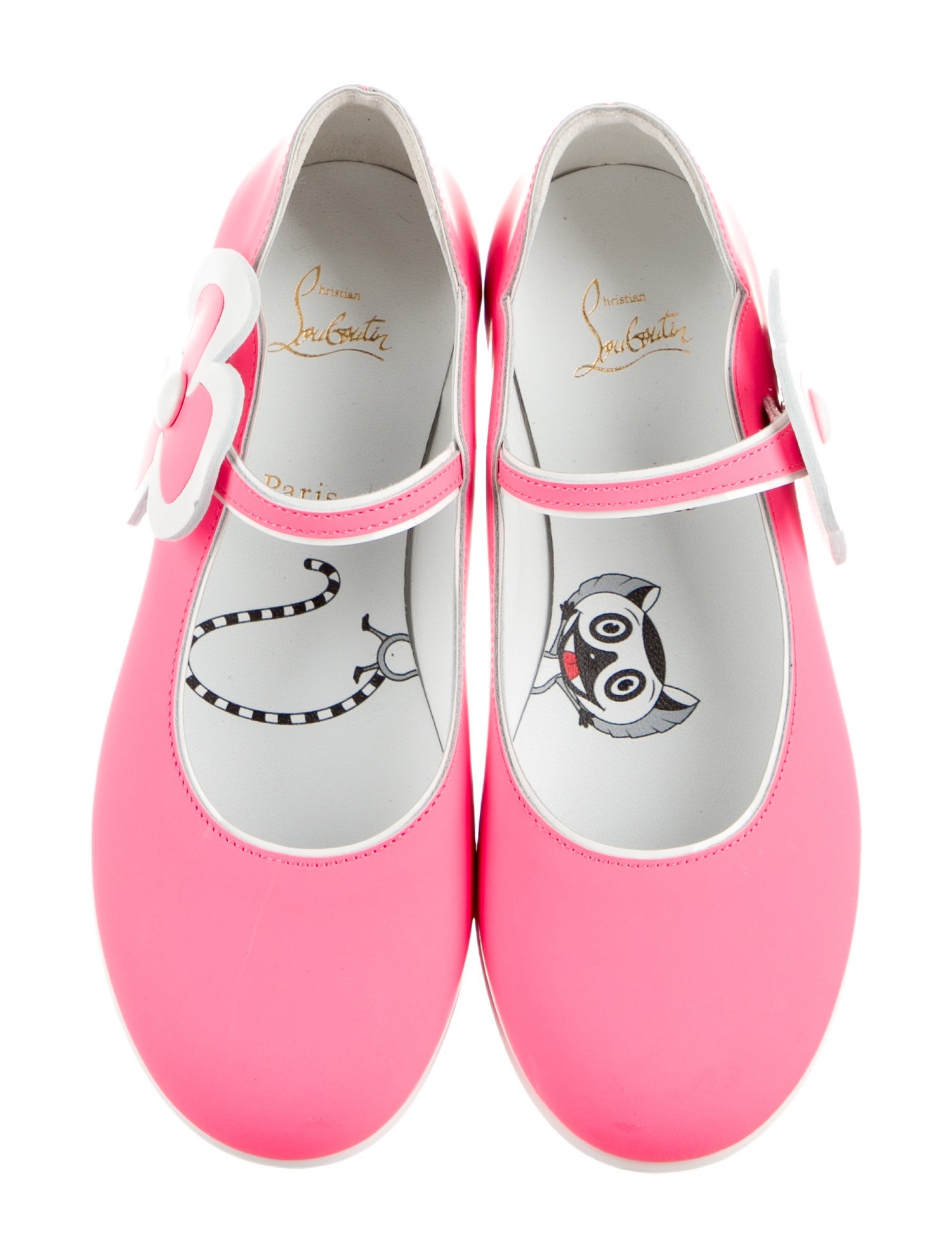 Christian Louboutin Girls' Leather Ballet Flats