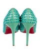 Christian Louboutin Patent Leather Studded Accents Pumps