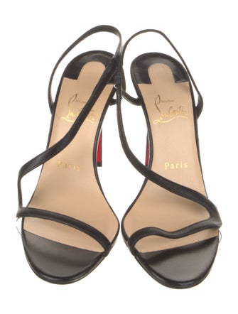 Christian Louboutin Leather Slingback Sandals
