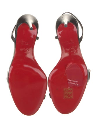 Christian Louboutin Leather Slingback Sandals
