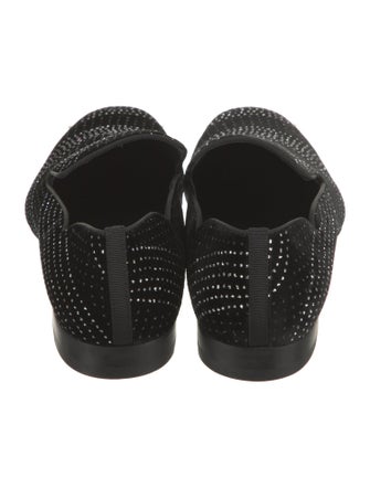 Christian Louboutin Suede Polka Dot Print Loafers