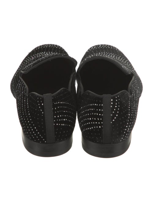 Christian Louboutin Suede Polka Dot Print Loafers