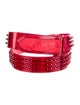 Christian Louboutin Patent Leather Studded Accents Waist Belt